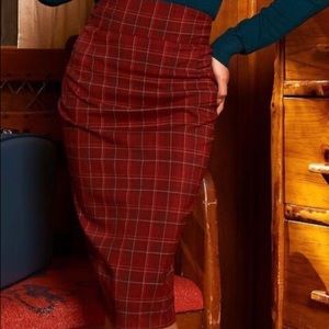 Plaid pencil Skirt from Pinupgirl Clothing large